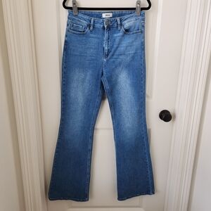 Just Black Blue Flare Wide Leg Jeans